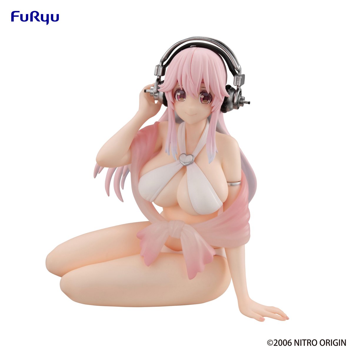 Nitroplus Super Sonico (White Bikini Ver.) Noodle Stopper Figure