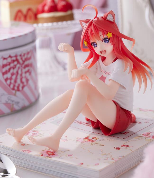 The Quintessential Quintuplets Desktop Cute Itsuki Nakano (Newly Written Cat Roomwear Ver.) Figure