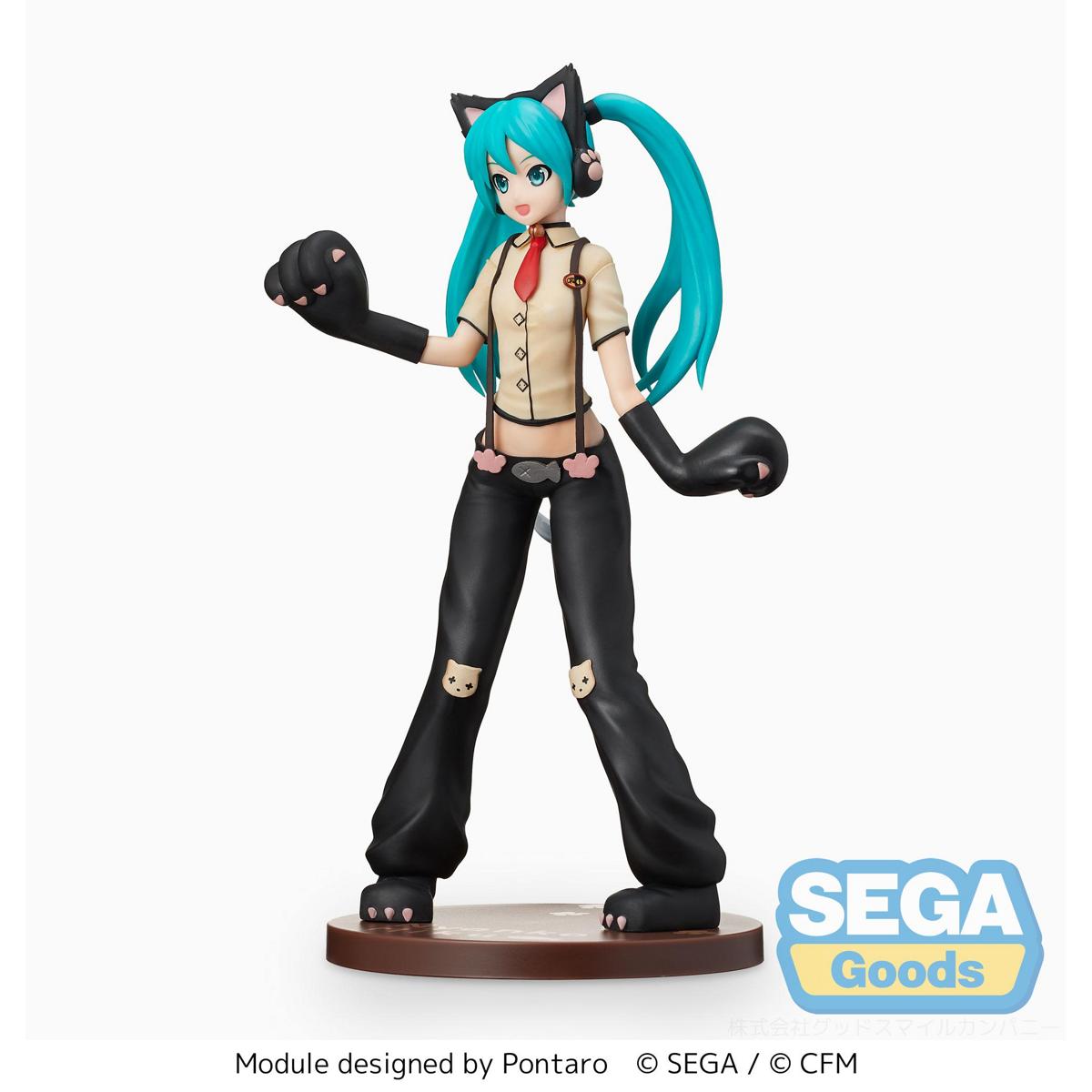 Hatsune Miku Project DIVA Arcade Future Tone Hatsune Miku (Kitty Cat) Super Premium Figure