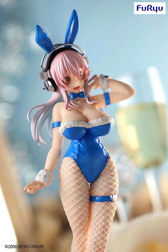 Super Sonico BiCute Bunnies Figure (Blue Rabbit Ver.)