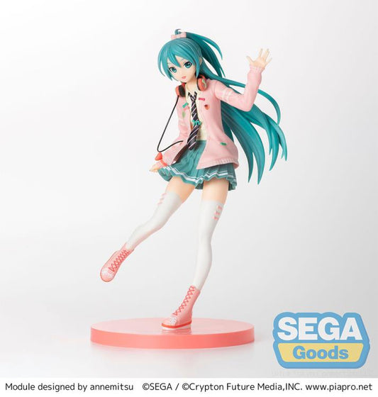Hatsune Miku Project DIVA Arcade Future Tone Hatsune Miku (Ribbon Girl Ver.) Super Premium Figure