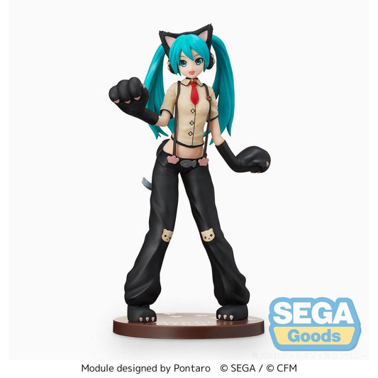 Hatsune Miku Project DIVA Arcade Future Tone Hatsune Miku (Kitty Cat) Super Premium Figure